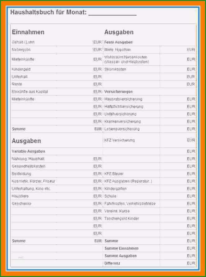 7 haushaltsplan vorlage