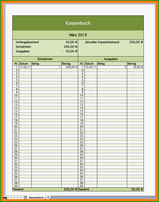 7 kassenbuch pdf vorlage