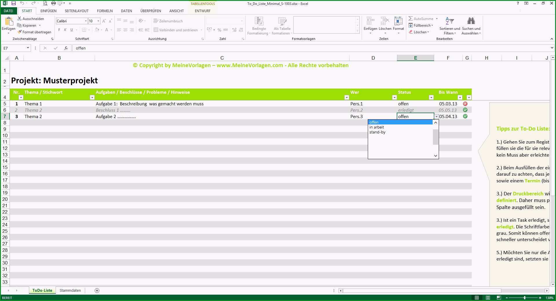 besprechungsprotokoll vorlage excel to do liste excel vorlage pendenzenliste aufgabenliste