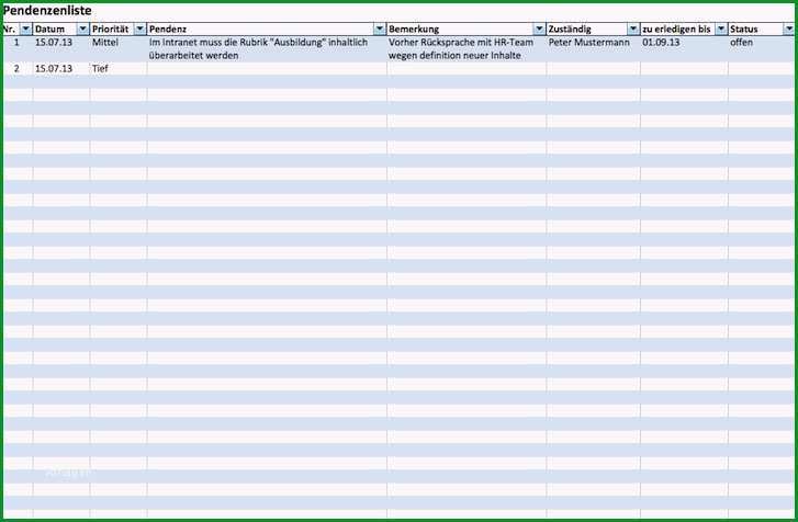 besprechungsprotokoll vorlage excel