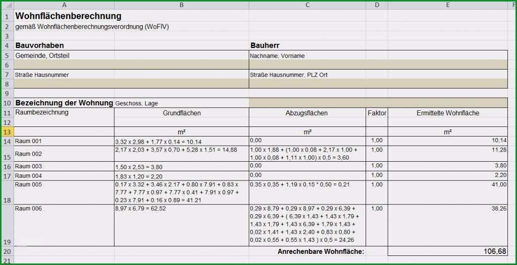 beste raumbuch vorlage excel abbildung