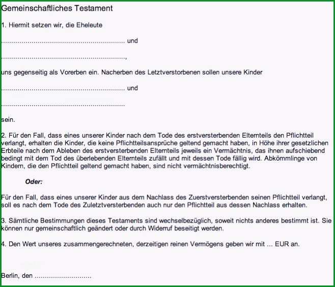 berliner testament vorlage kostenlos pdf