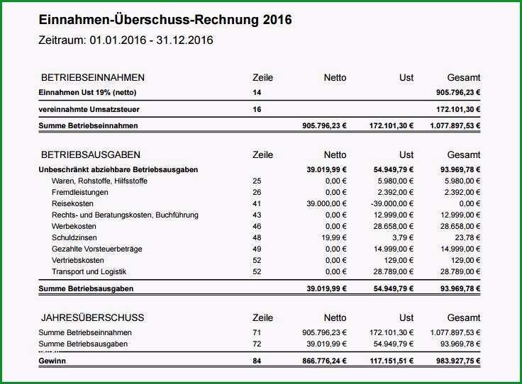 einnahmen uberschuss rechnung vorlage kleinunternehmer