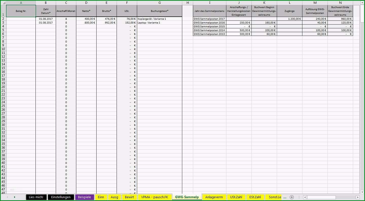 einnahmenuberschussrechnung excel vorlage kostenlos best of excel vorlage einnahmenuberschussrechnung eur pierre 2