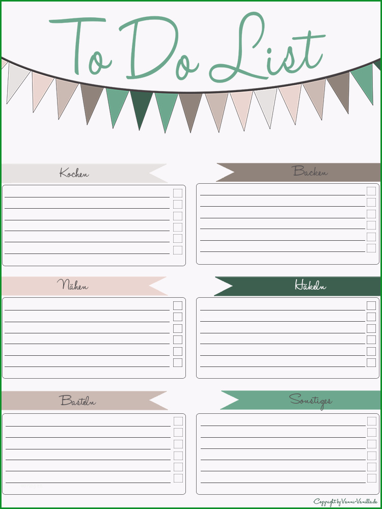 freebie to do list