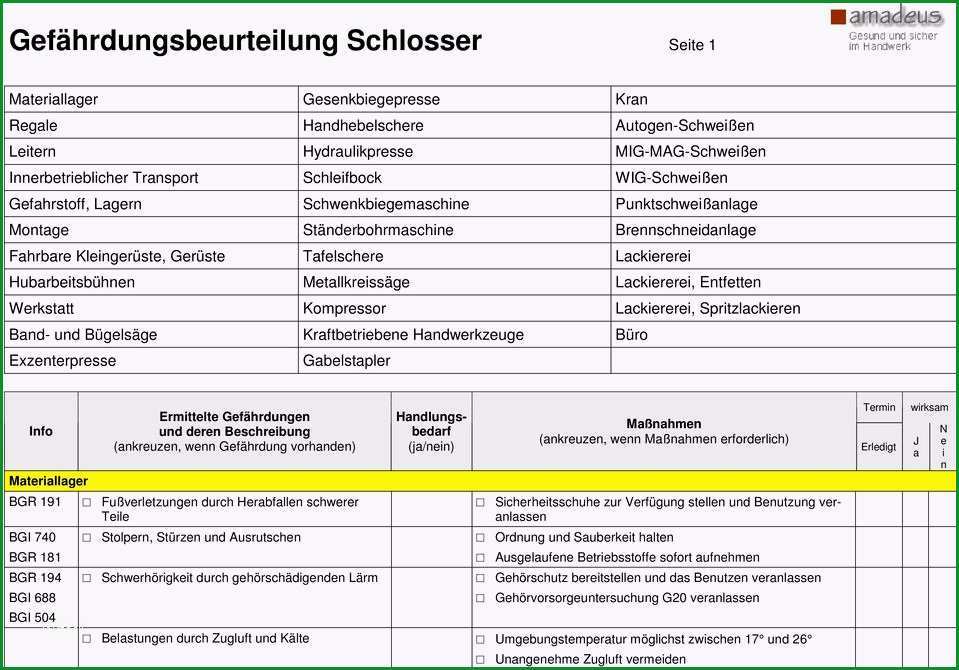 Gefaehrdungsbeurteilung schlosser seite 1