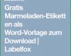 Selten Gratis Marmeladen Etiketten Als Word Vorlage Zum Download