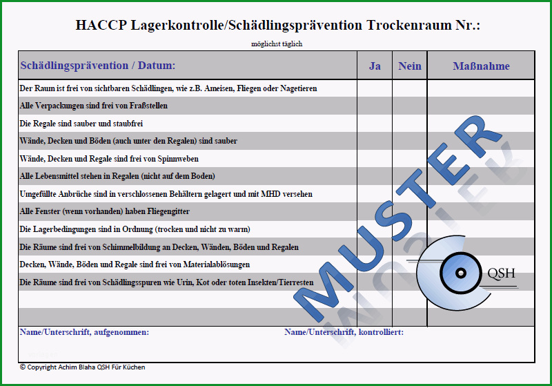 haccp dokumentation 1