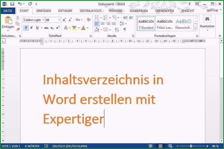 inhaltsverzeichnis word 2010 vorlage