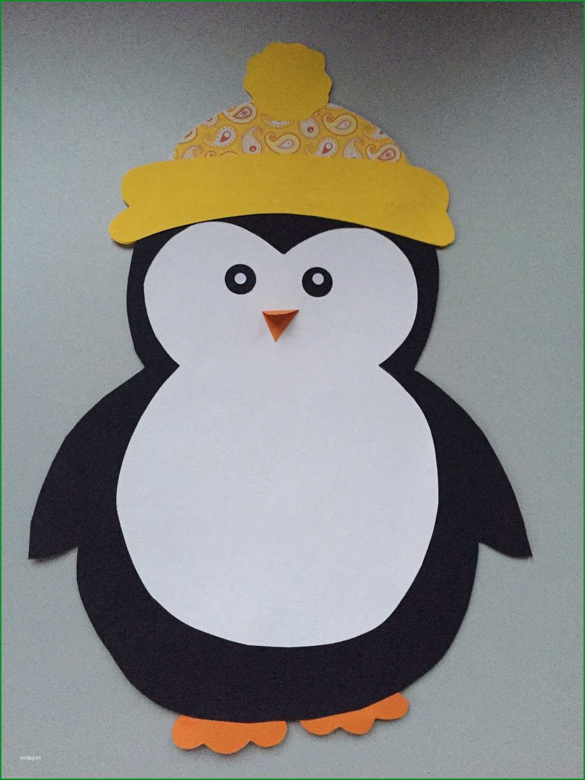 fensterdeko pinguin freebie