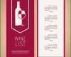 Selten Moderne Weinkarte Vorlage