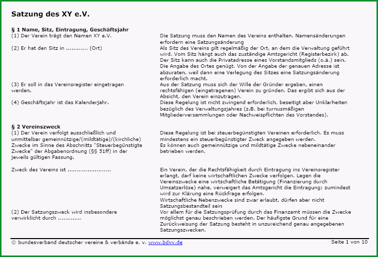 mustersatzung kommentiert ref=muster stellenbeschreibung