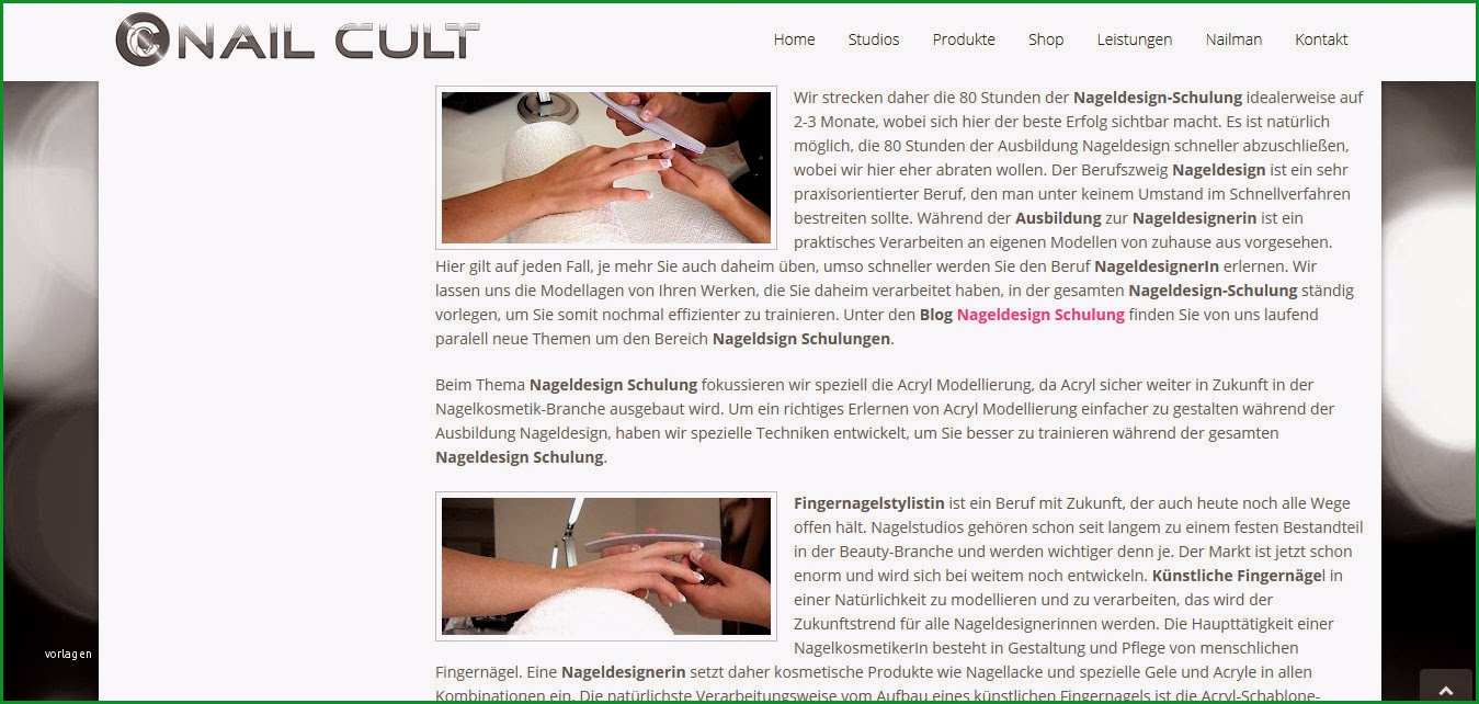 nageldesign zertifikat vorlage