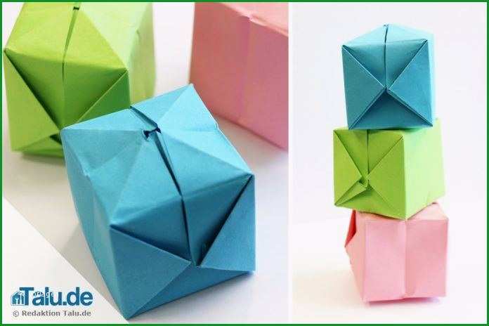 origami wuerfel falten