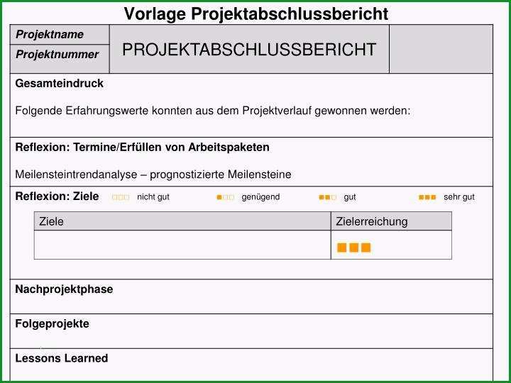 vorlage projektarbeit