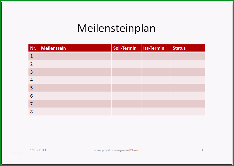 meilensteinplan projektmanagement vorlage powerpoint