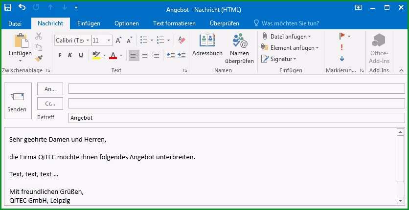 microsoft outlook e mail vorlagen erstellen