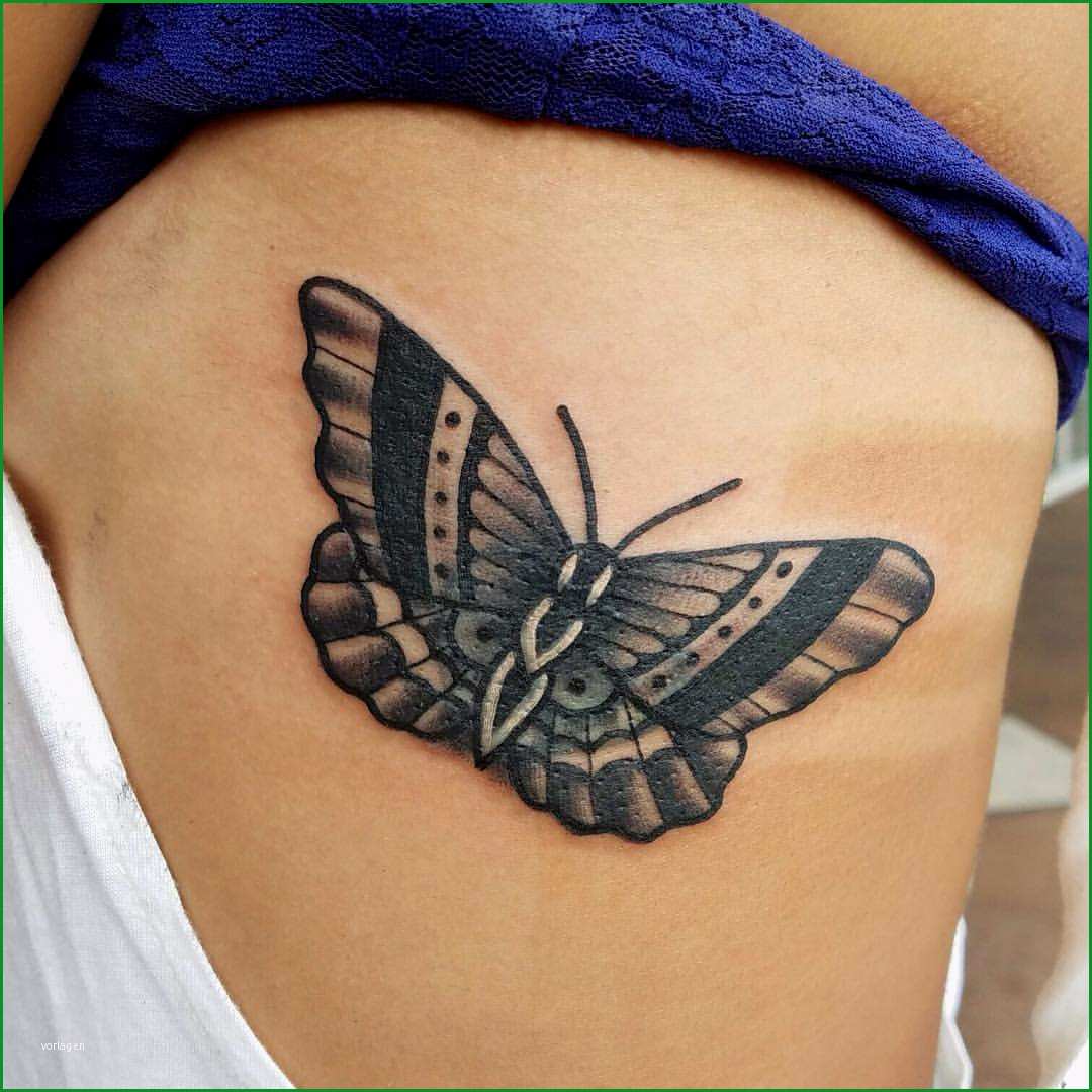 tattoo schwarzer schmetterling