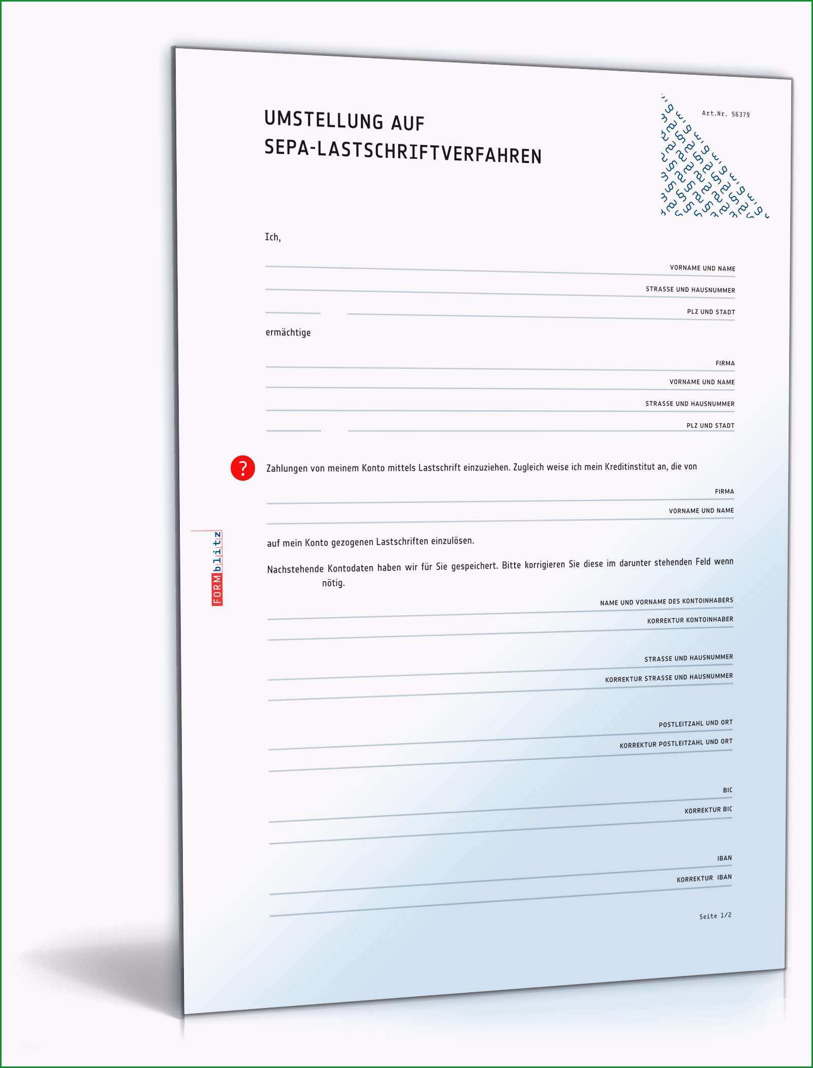 schreiben zur umstellung auf sepa lastschriftverfahren