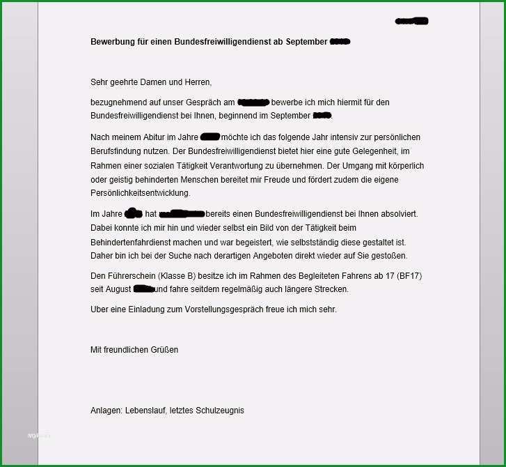 vorlage fsj bewerbung fabelhaft bewerbung fur den bundesfreiwilligen nst bfd bufdi