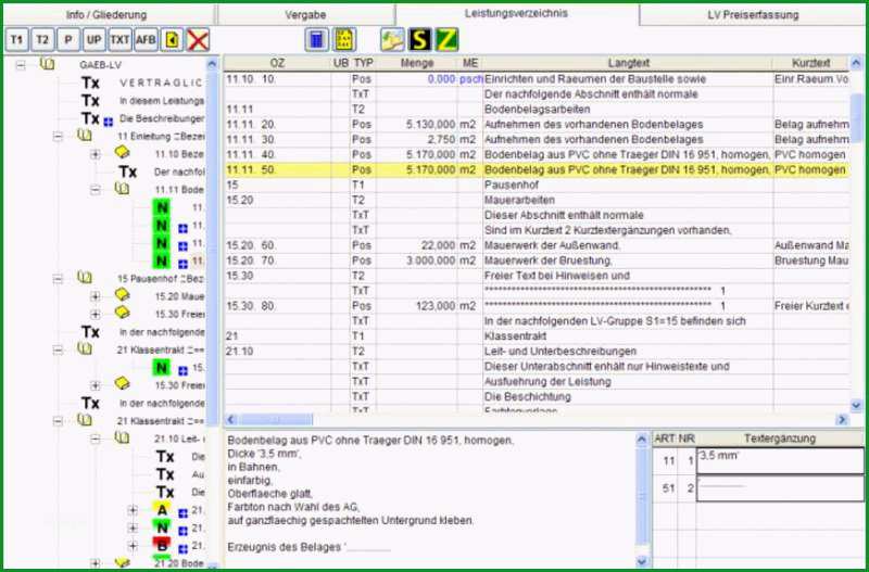 vorlage leistungsverzeichnis excel