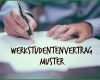 Selten Werkstudentenvertrag Muster Download