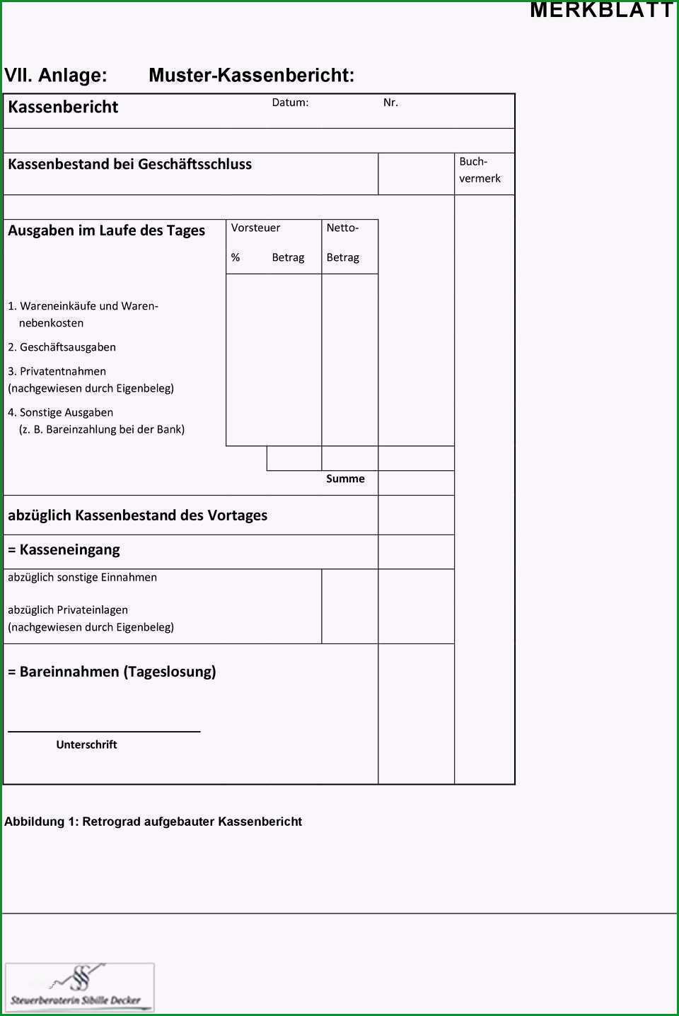 zahlprotokoll kasse vorlage inspiration kassenfuhrung bei nutzung einer offenen ladenkasse pdf