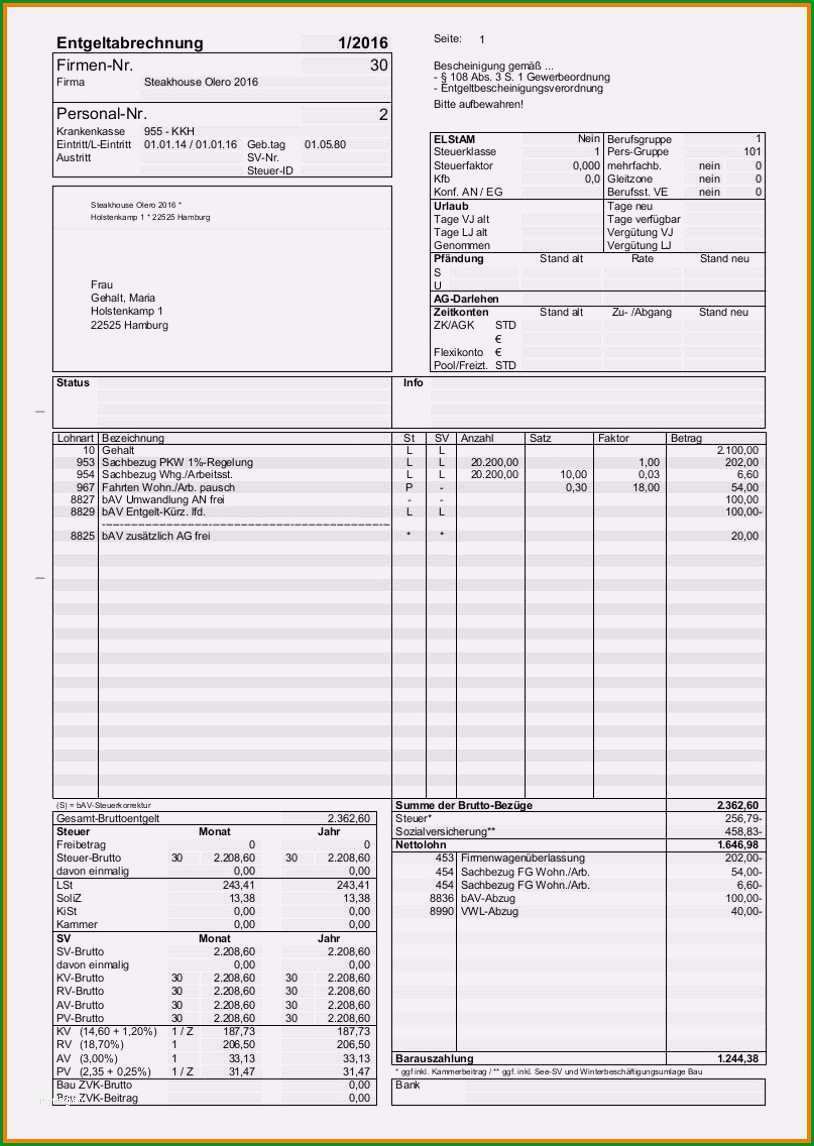 13 lohnabrechnung muster excel