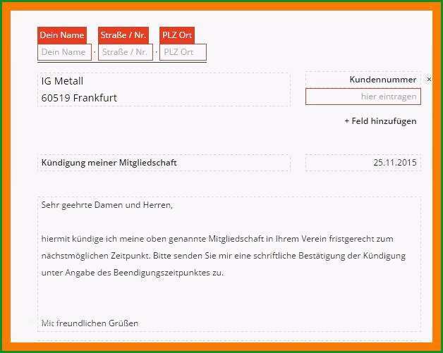 17 kundigung mitgliedschaft vorlage word