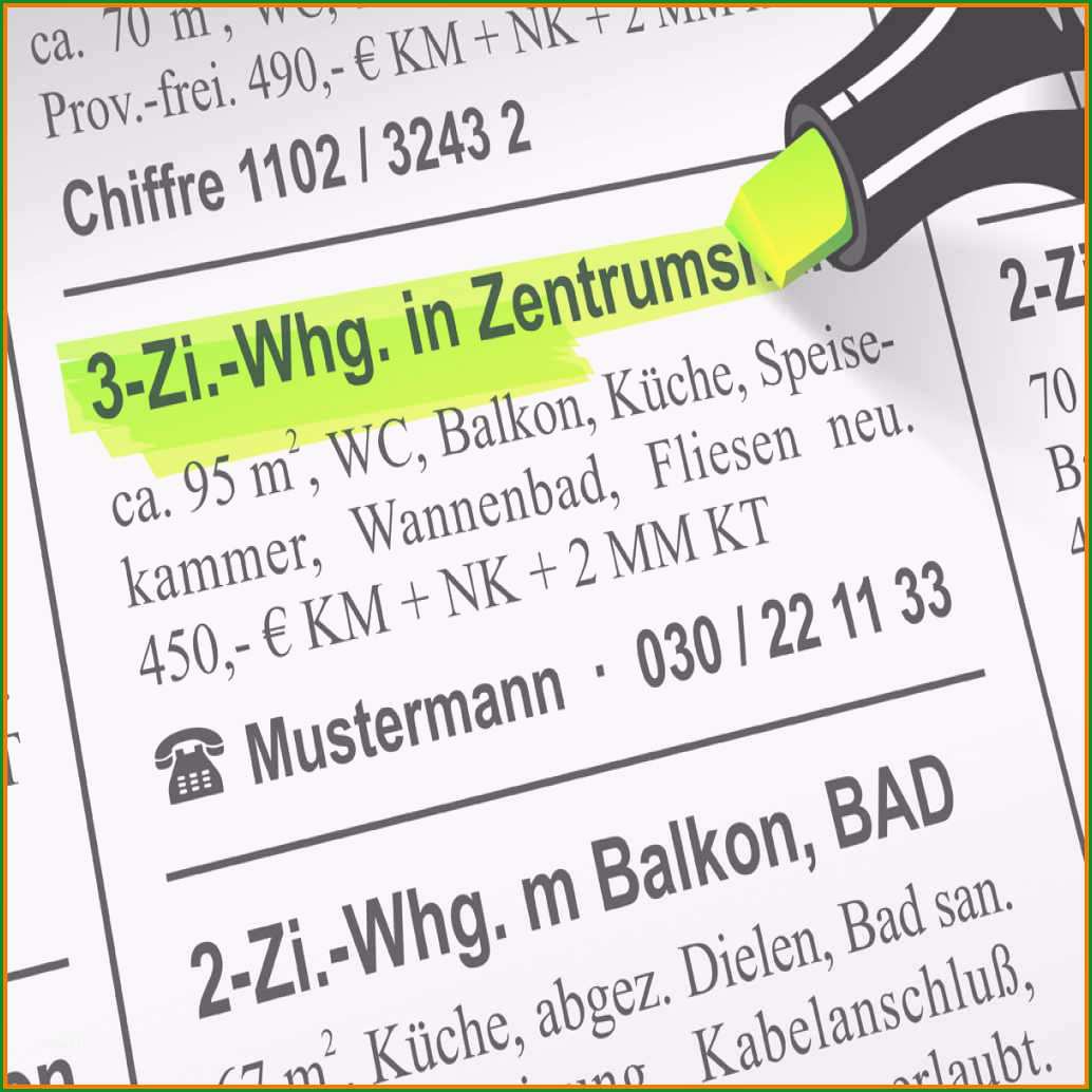 17 vorlage wohnungsanzeige