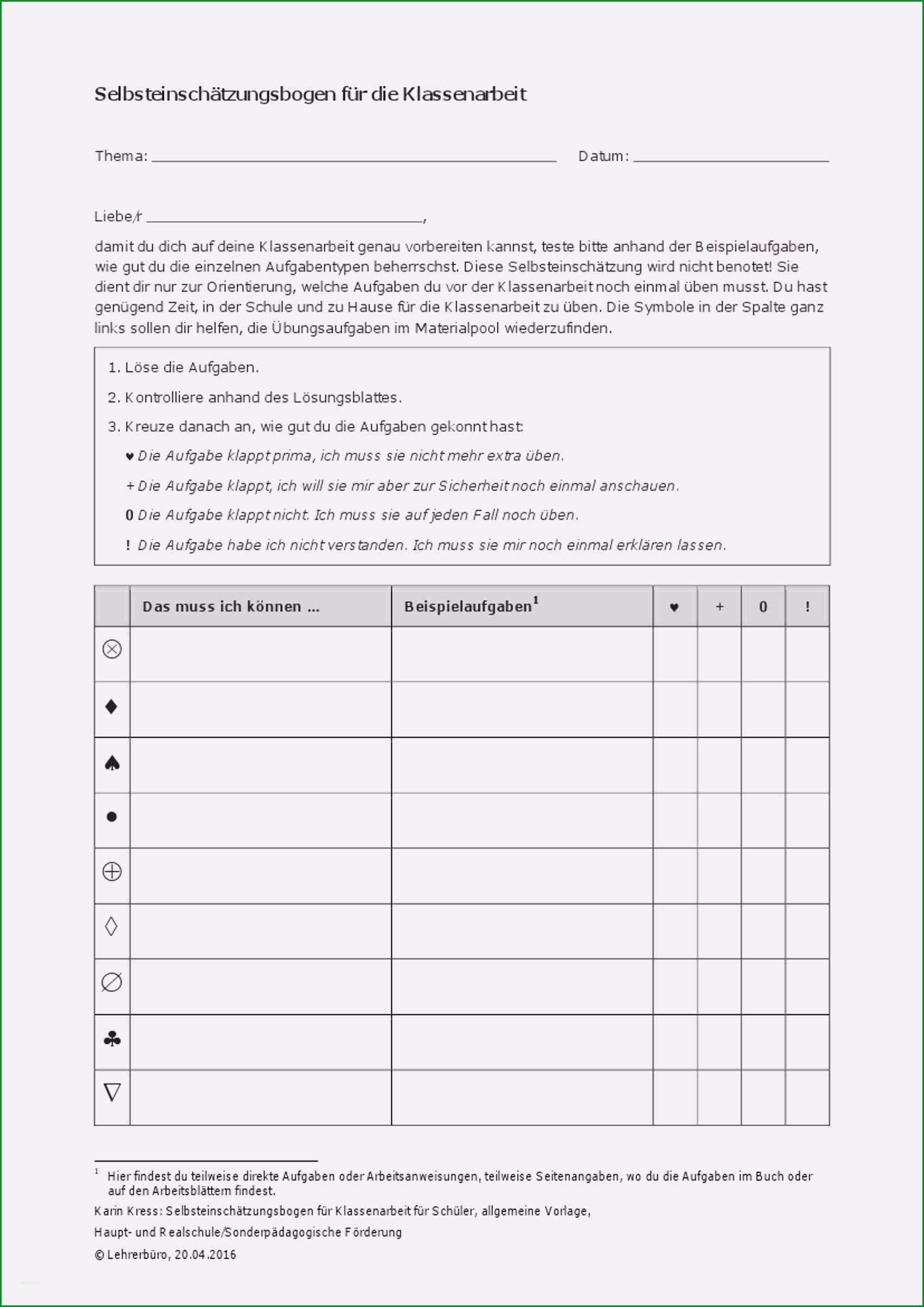 18 zielvereinbarung vorlage excel