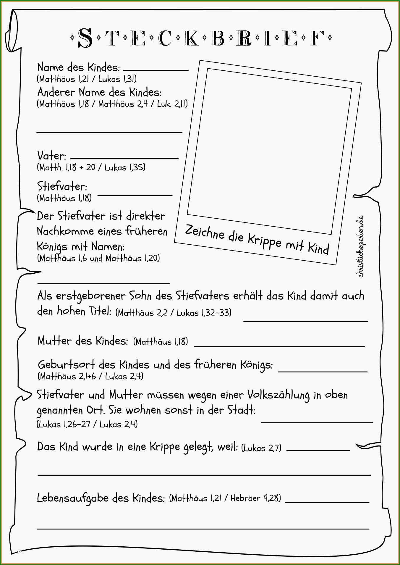 6 steckbrief vorlage