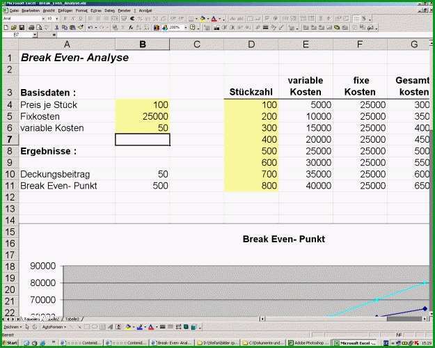 9 kostenrechnung excel vorlage kostenlos