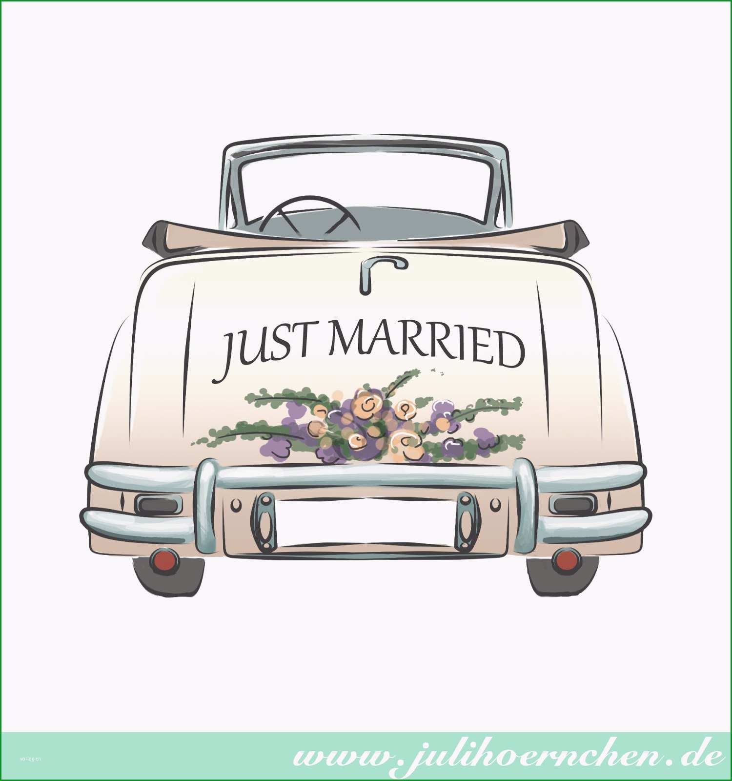 ausmalbilder auto just married