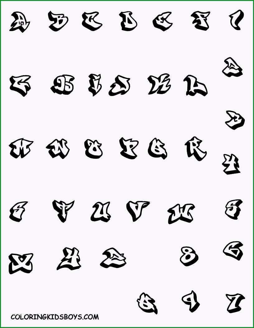 Sensationell Buchstaben Zeichnen Vorlage Druckbare Ausmalbilder