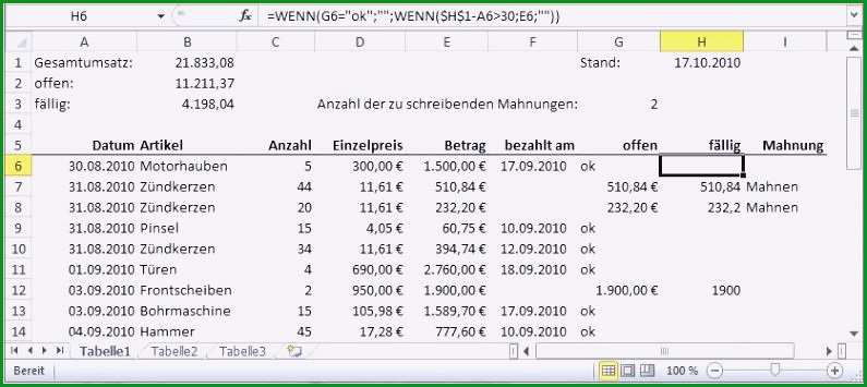 bwa vorlage excel