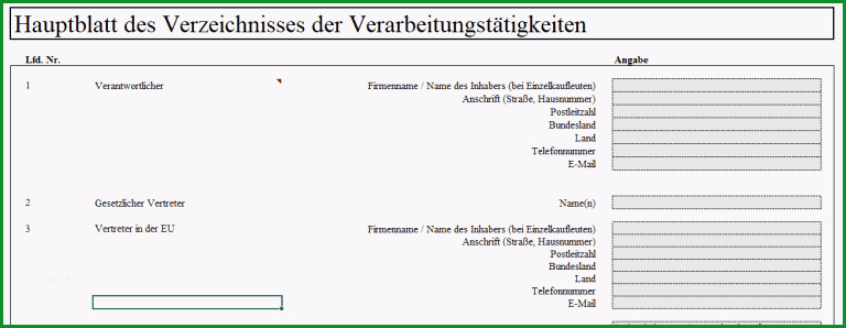 excel tool verzeichnis verarbeitungstaetigkeiten