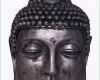 Sensationell Dekofigur Buddhastatue Buddha Kopf Büste Silber Optik Feng