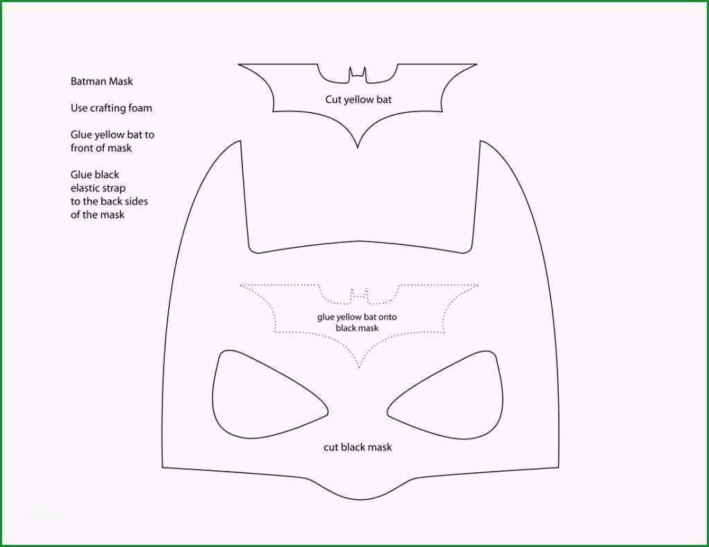 batman maske vorlage