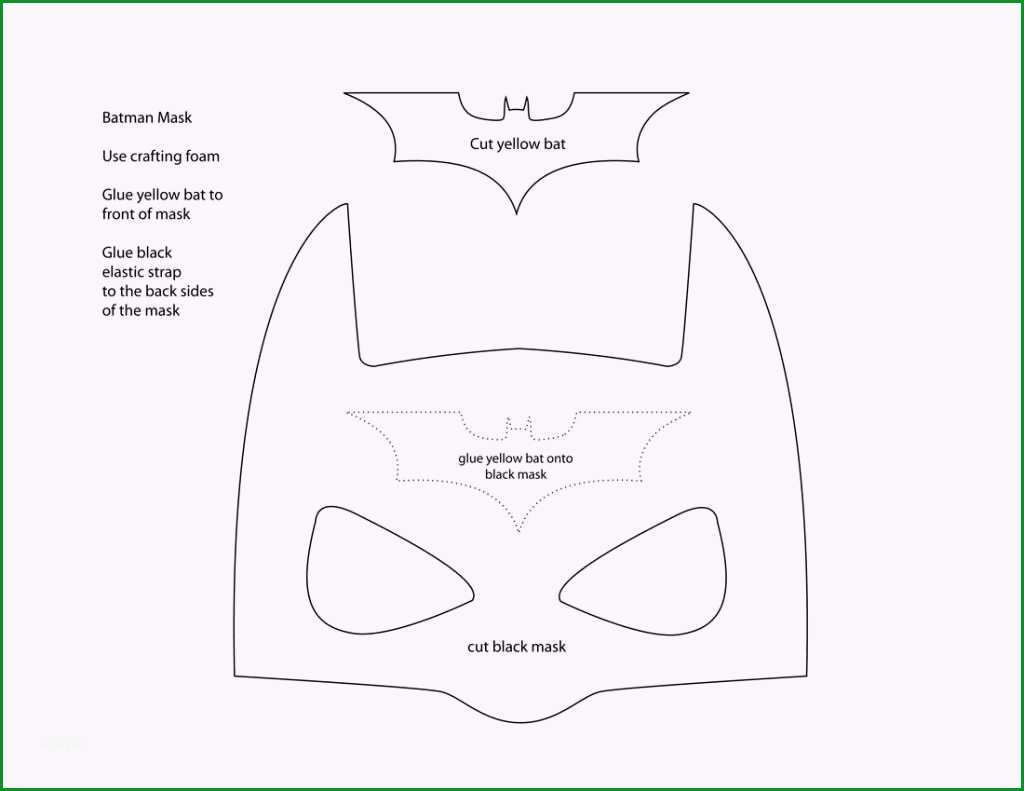 batman maske vorlage