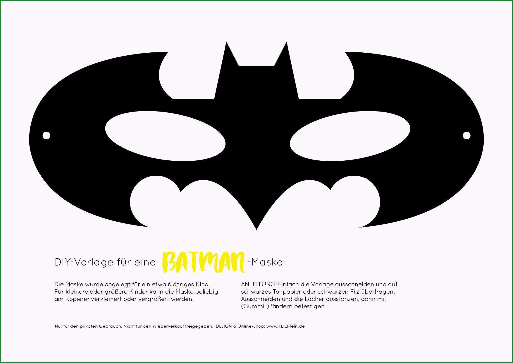 batman maske selber machen