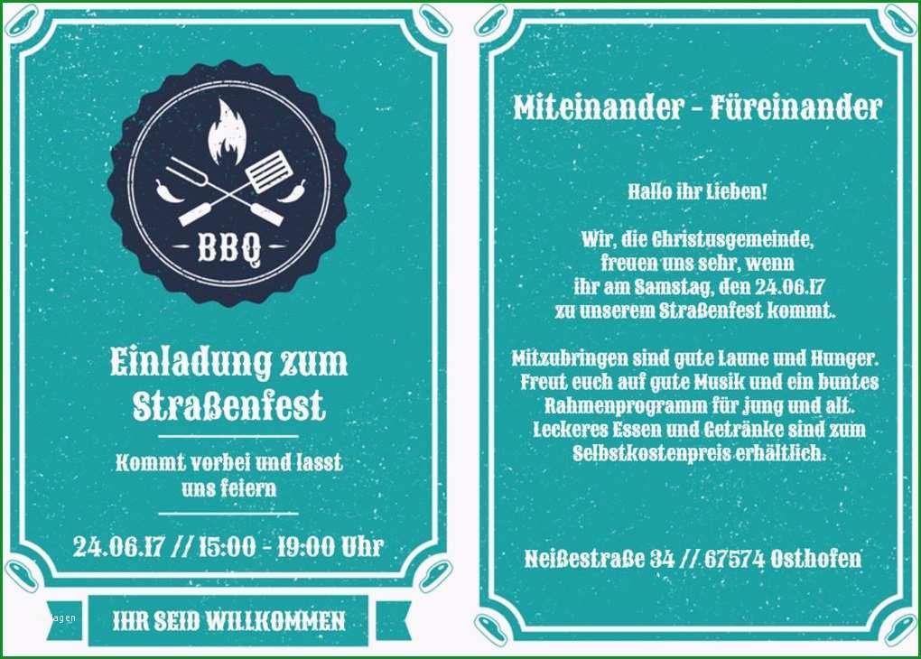 einladung zum strassenfest 24 06 2017