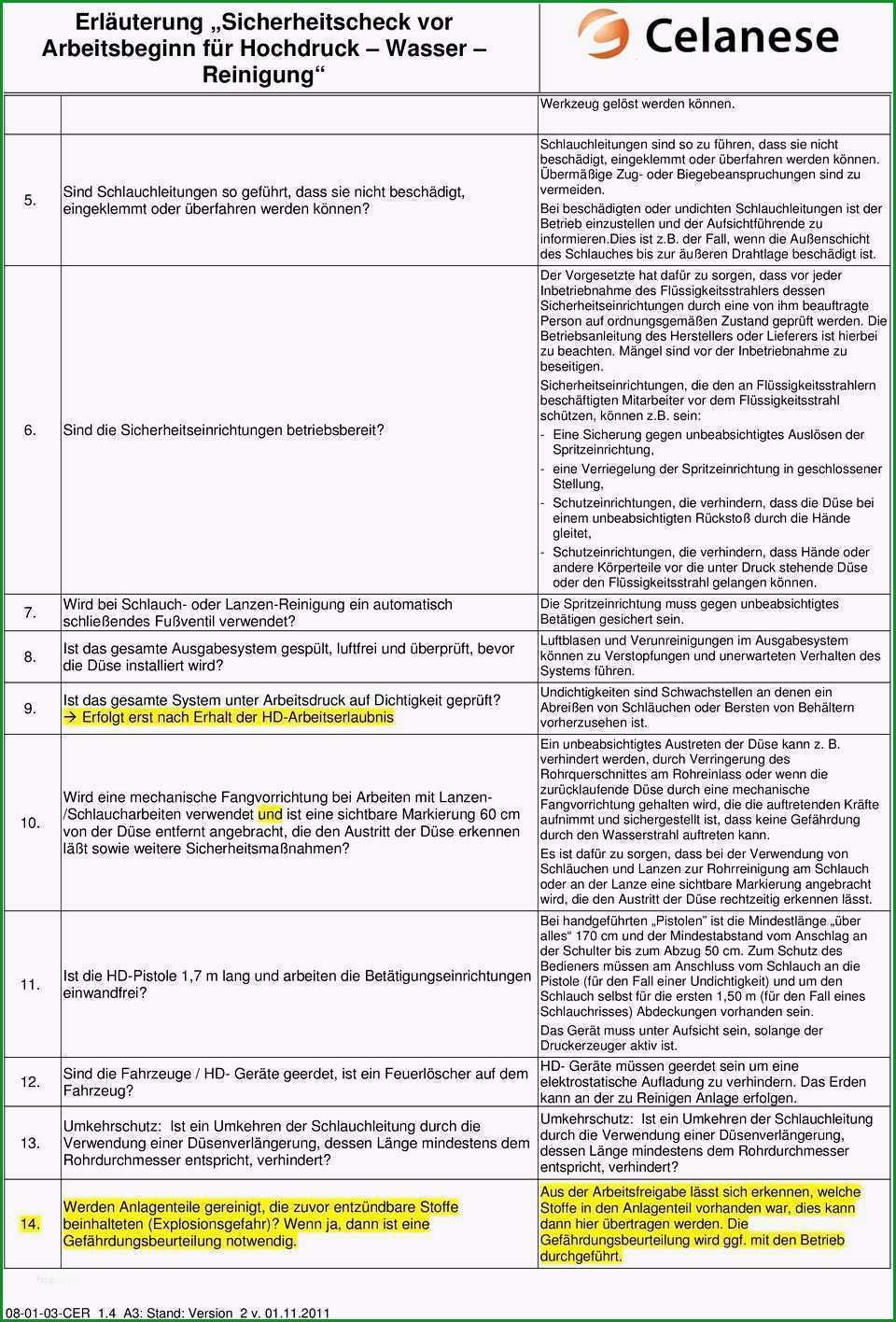 gefahrdungsbeurteilung vorlage pdf grosartig tabellarischer lebenslauf pdf vorlage