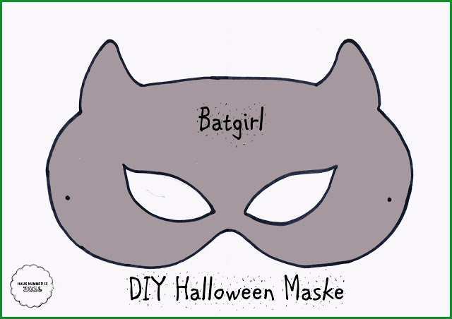 halloween diy masken mit vorlage