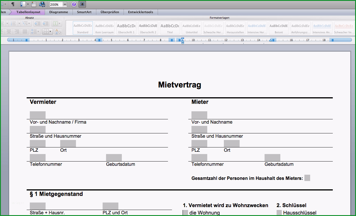 kostenlos mietvertrag im word format zum anpassen