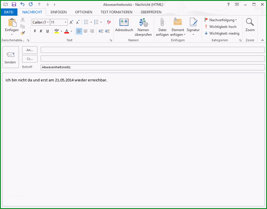 outlook 2013 abwesenheitsnotiz einstellen so wirds gemacht