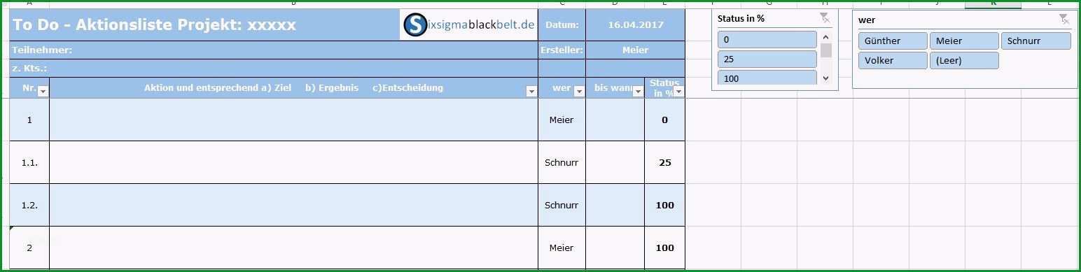 projektplan excel kostenlos vorlage