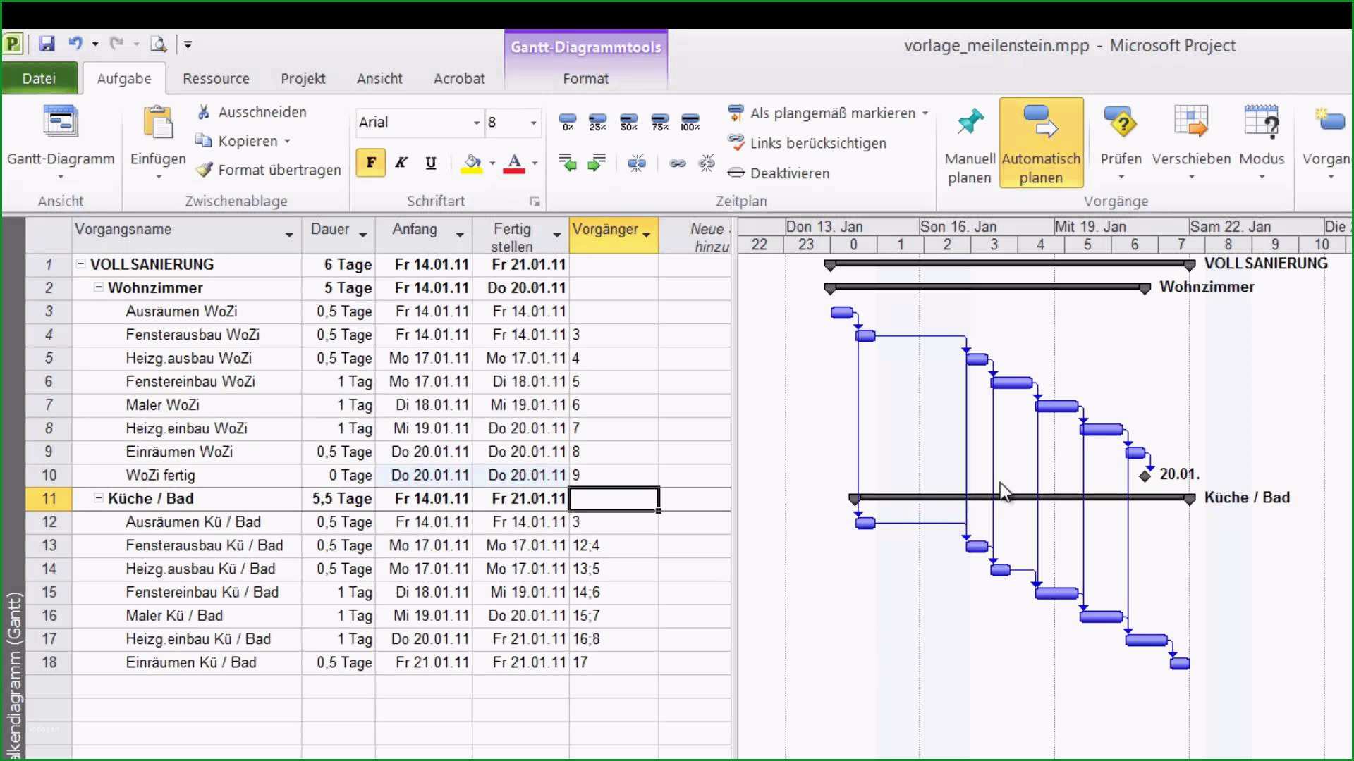 projektstrukturplan vorlage excel