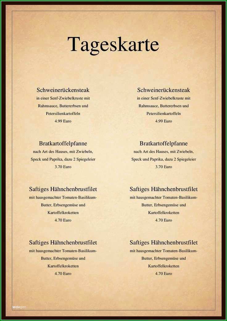 speisekarten vorlagen jede vorlage kostenlos runterladen wunderbar speisekarten vorlagen tipps und 95 kostenlose mustermenus