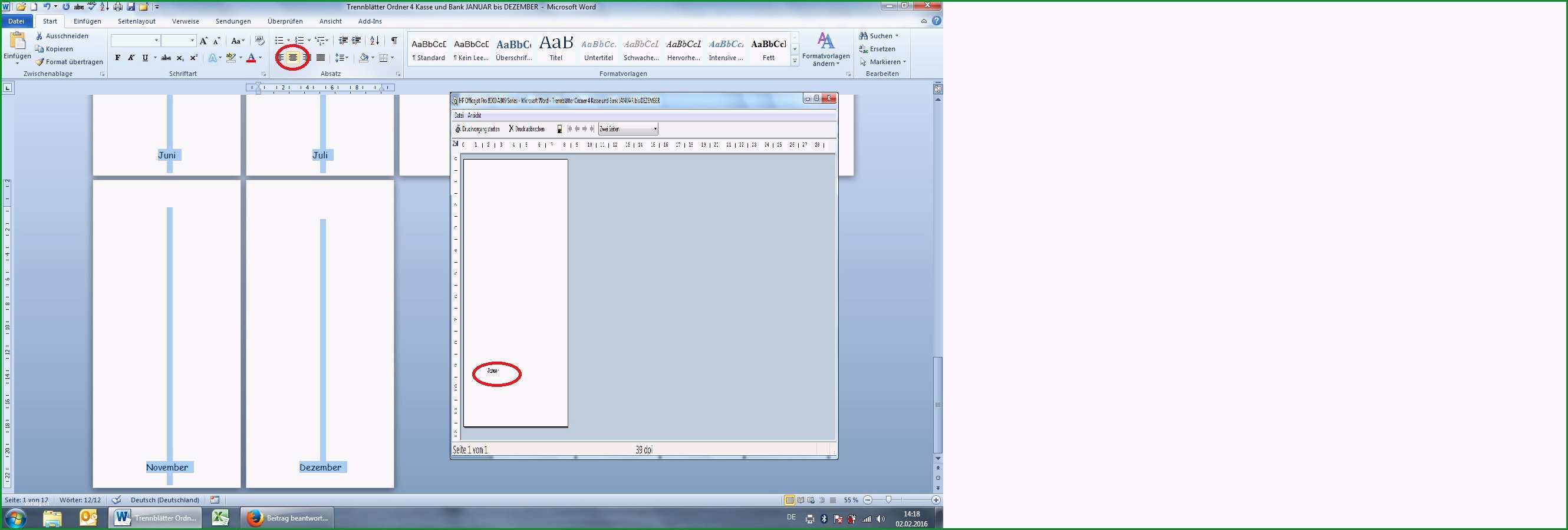 16 Bemerkenswert Trennstreifen Bedrucken Vorlage Für 2019 3